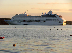 Regatta from breakwater