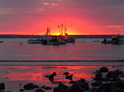 Sunrise at Lincolnville Beach