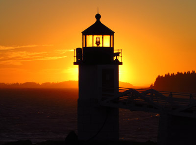 Marshall Point Light at Sunset