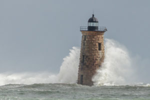 A view of Whaleback lighthouse from Fort .