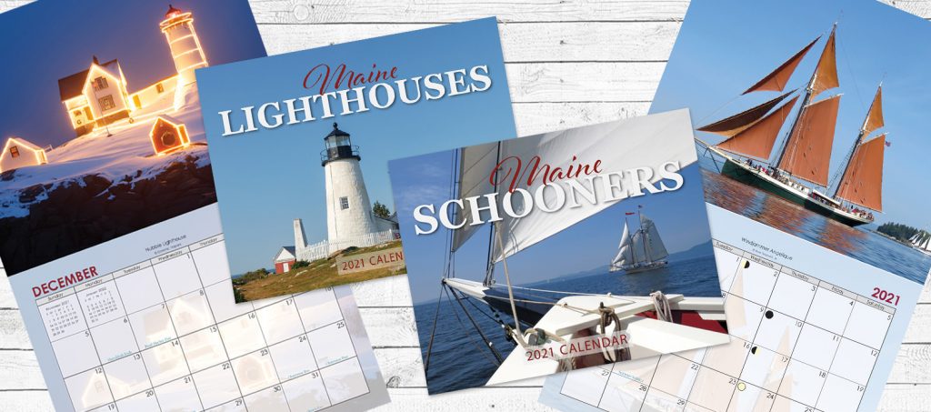 2021 Calendars Maine Lighthouse and Schooners