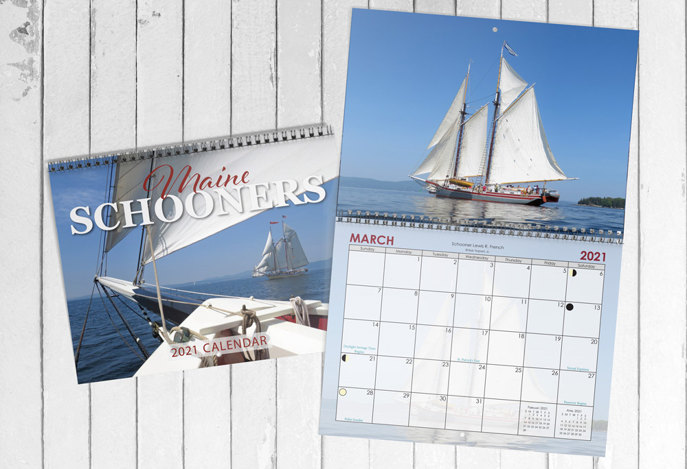 2021 Calendar Maine Schooner