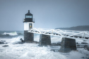 Rough seas at Marshall Point Lighthouse.