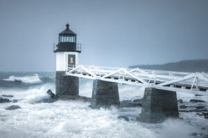 Rough seas at Marshall Point Lighthouse.